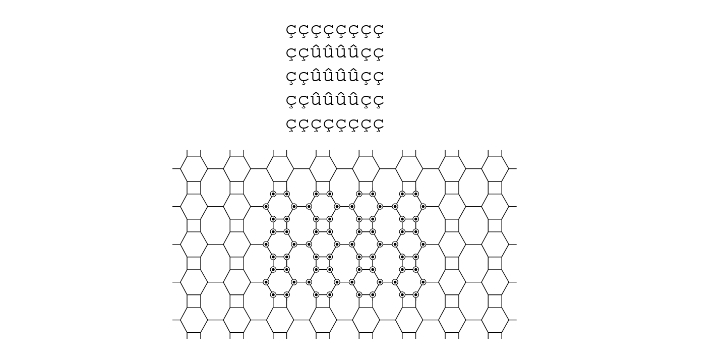 Hex Braille Regular Font preview